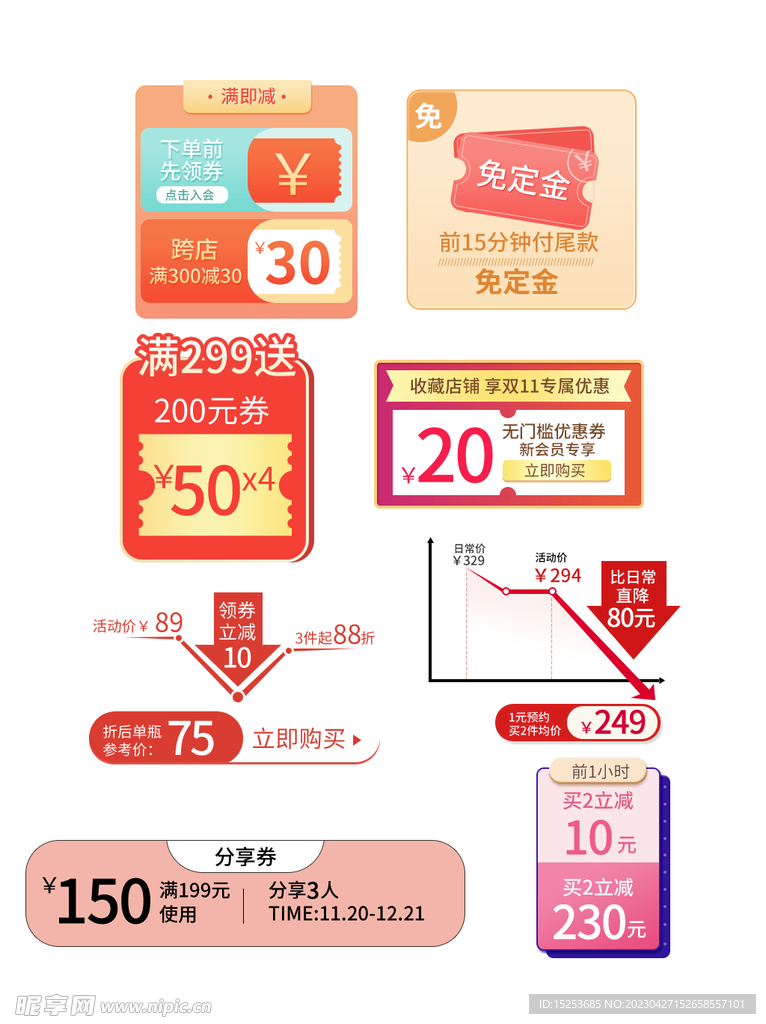 满199元减150优惠券标签