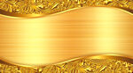金色条纹花纹名片背景