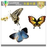 蝴蝶矢量卡通蝴蝶