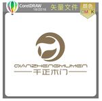 千正木门标识标志LOGO
