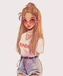 眼镜女生 