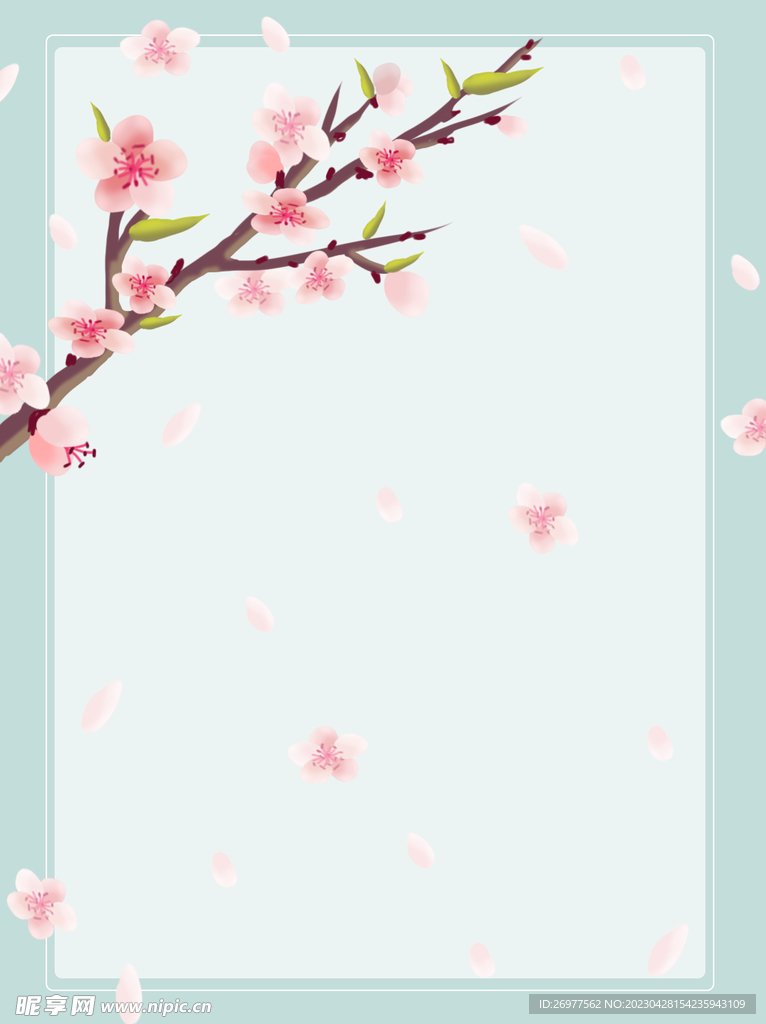  桃花背景