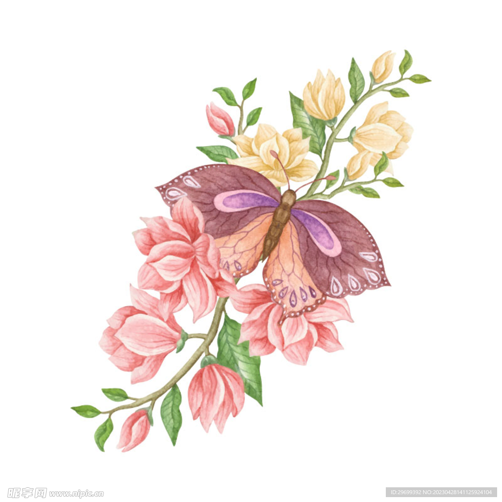 水彩花卉