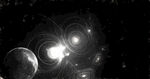 黑白格调宇宙星空粒子图片