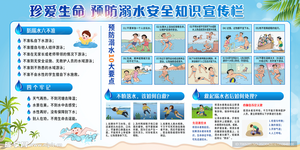 防溺水展板