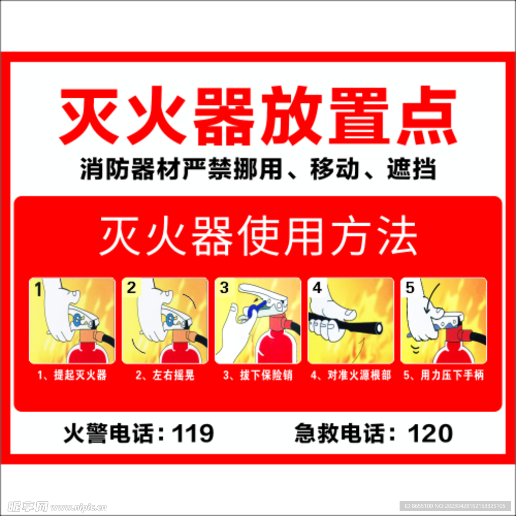 灭火器放置点