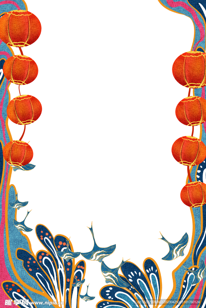 国潮边框