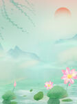  荷花背景 
