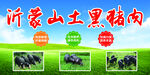 沂蒙山土黑猪肉