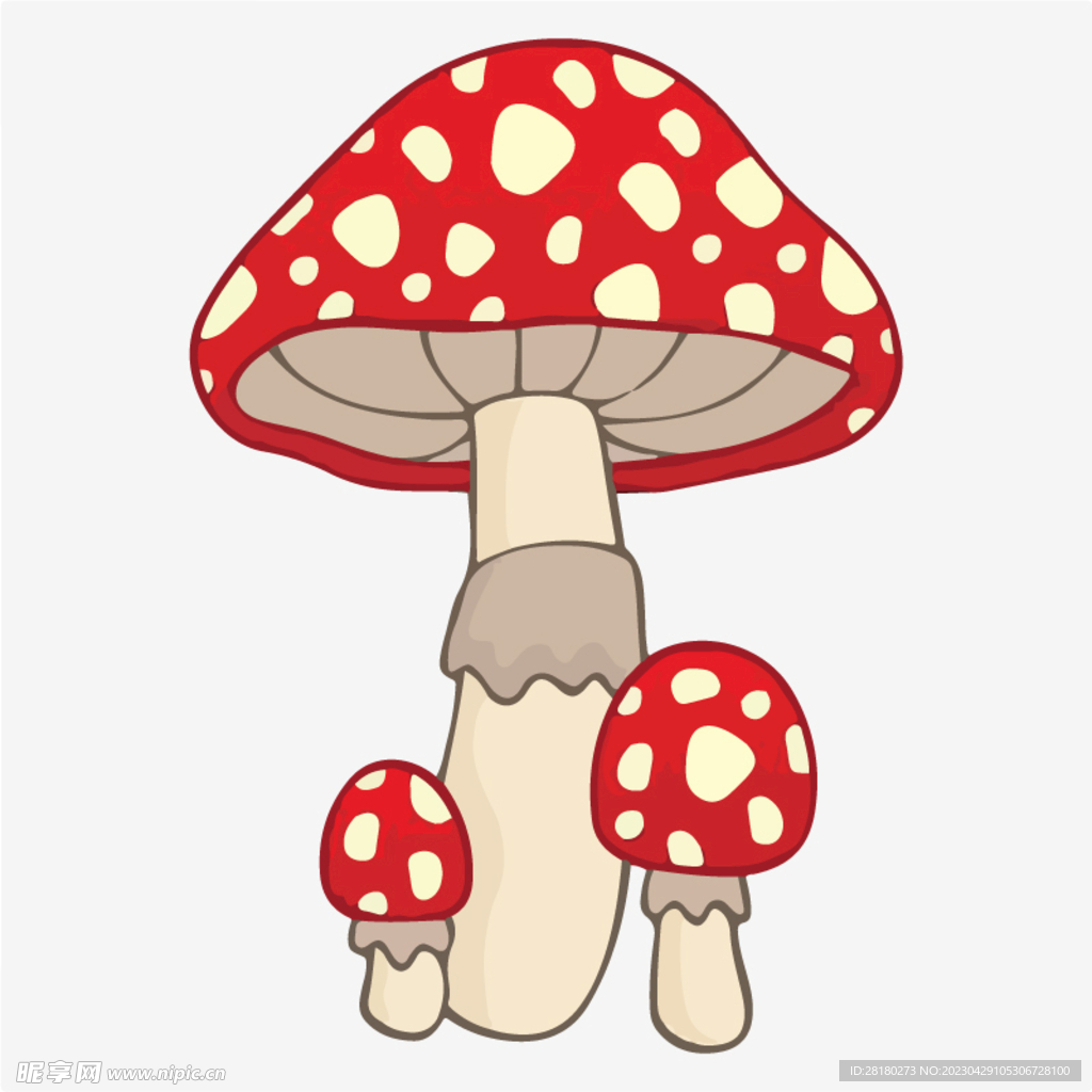 卡通蘑菇图片素材-编号08456522-图行天下