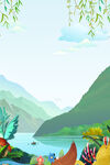  湖边美景 