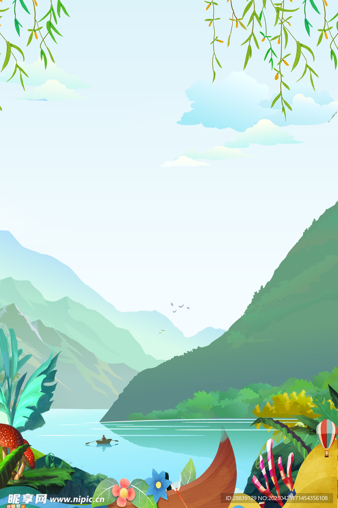  湖边美景 