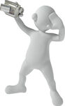 自拍圆头3D卡通人物 