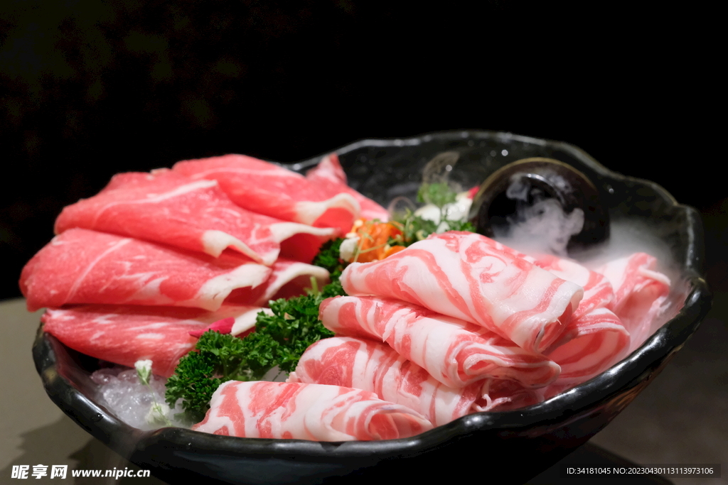 海鲜羊肉牛肉