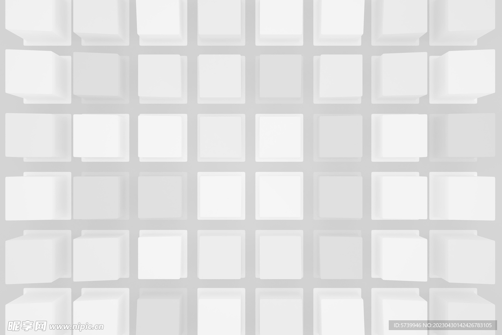 立体正方形几何图案样式