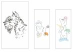 宠物店素描画简笔画