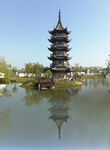倒塔风景