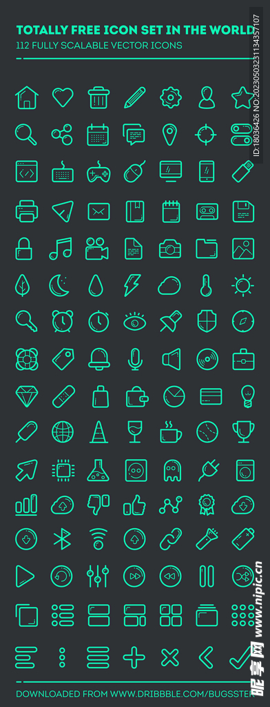 通用线条图标icons