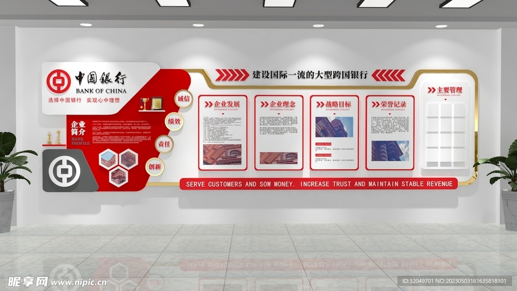 银行文化墙