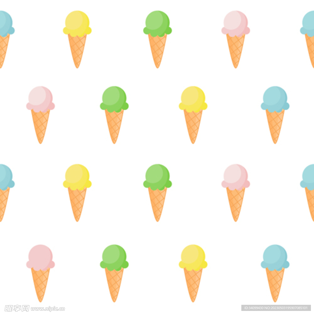 冰淇淋图案