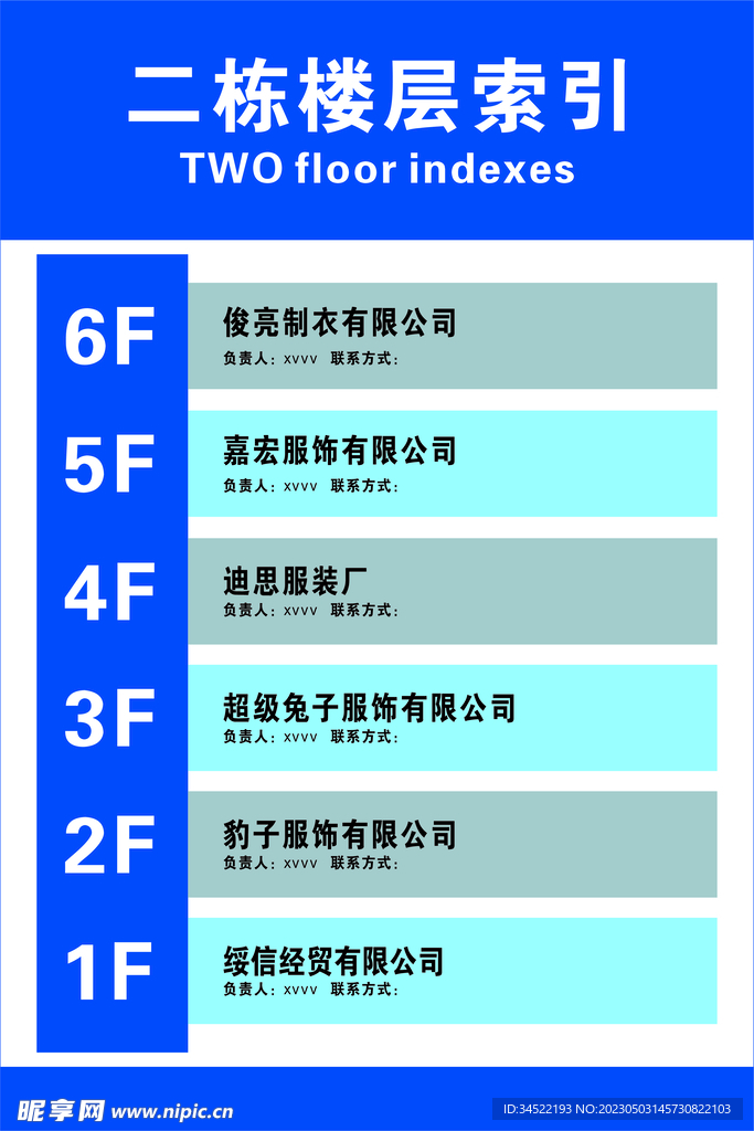 楼层索引
