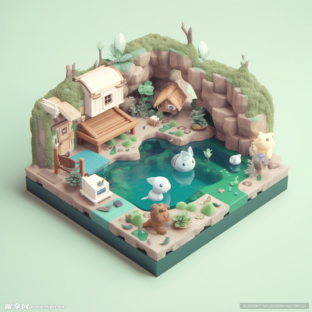 3d卡通元素
