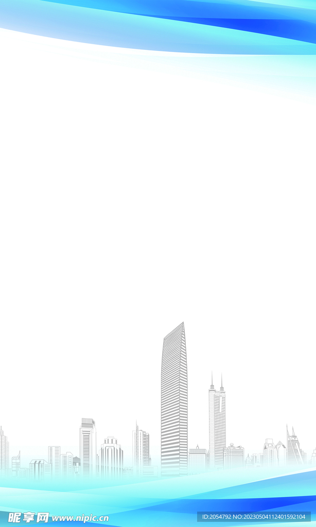 蓝色城市背景