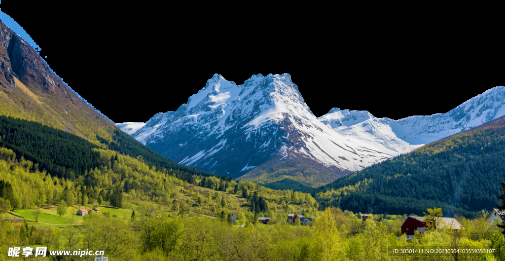 冰山山川PNG图片