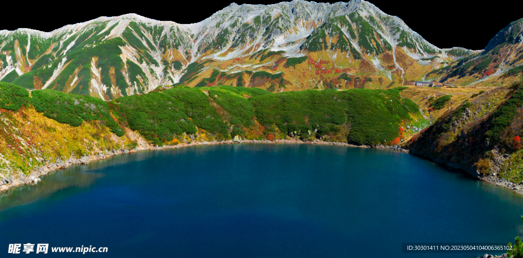山川山脉山湖面PNG