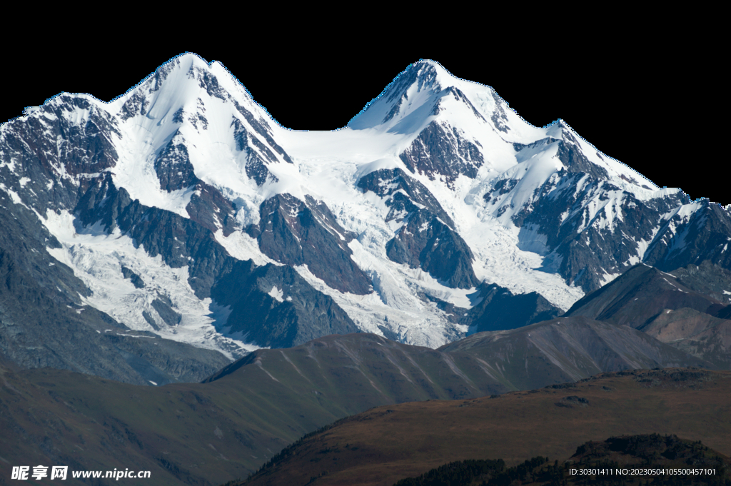 山峰雪山png