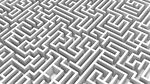 白色迷宫多边形墙体几何背景图片
