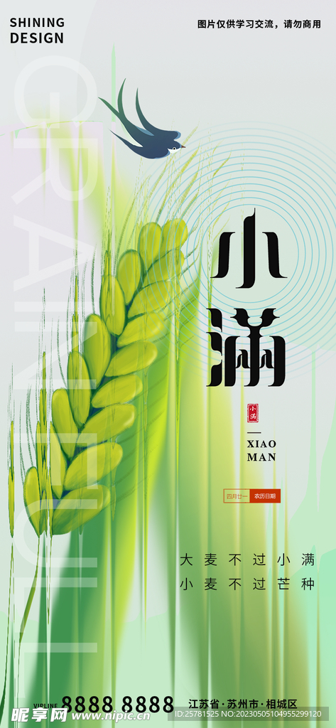 小满节气海报