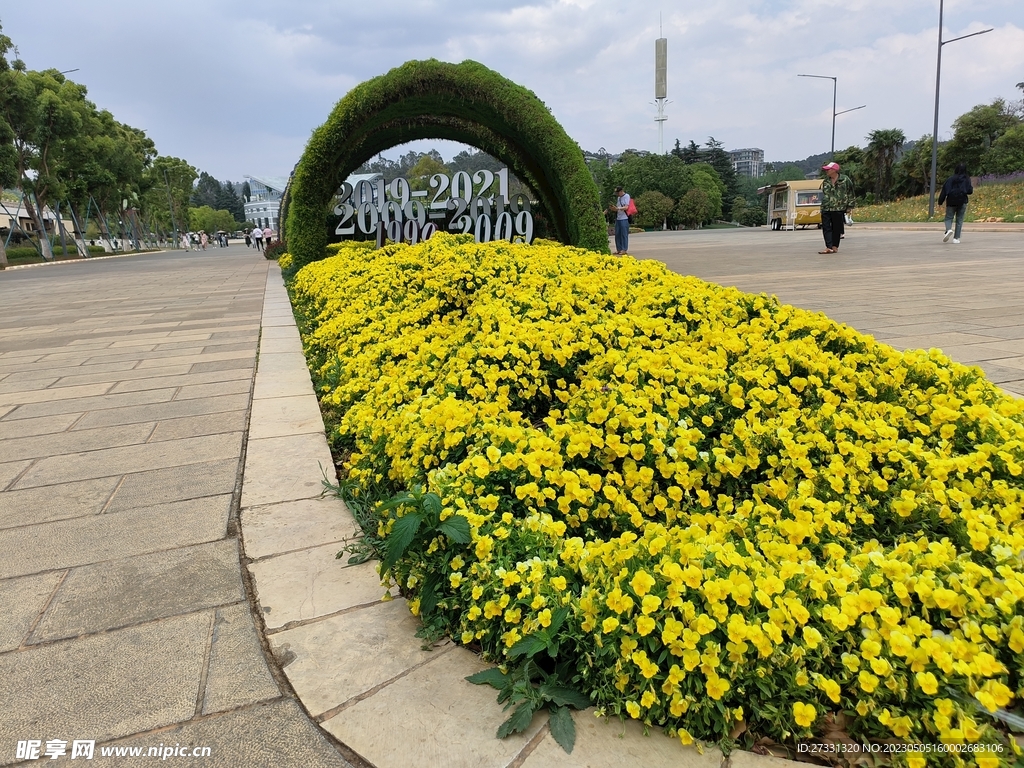 造型花圃