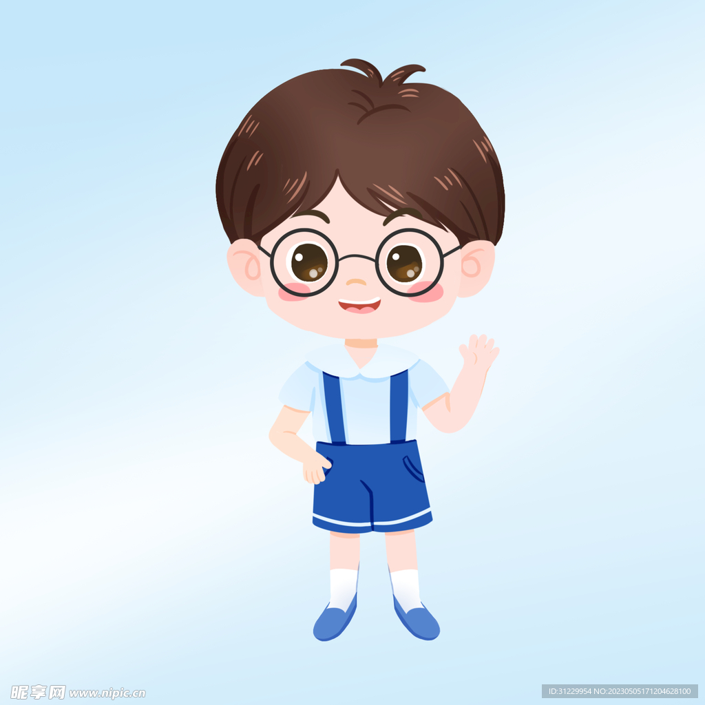  卡通男孩