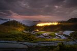 梯田夜景