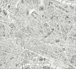 巴黎地图大牌印花图案