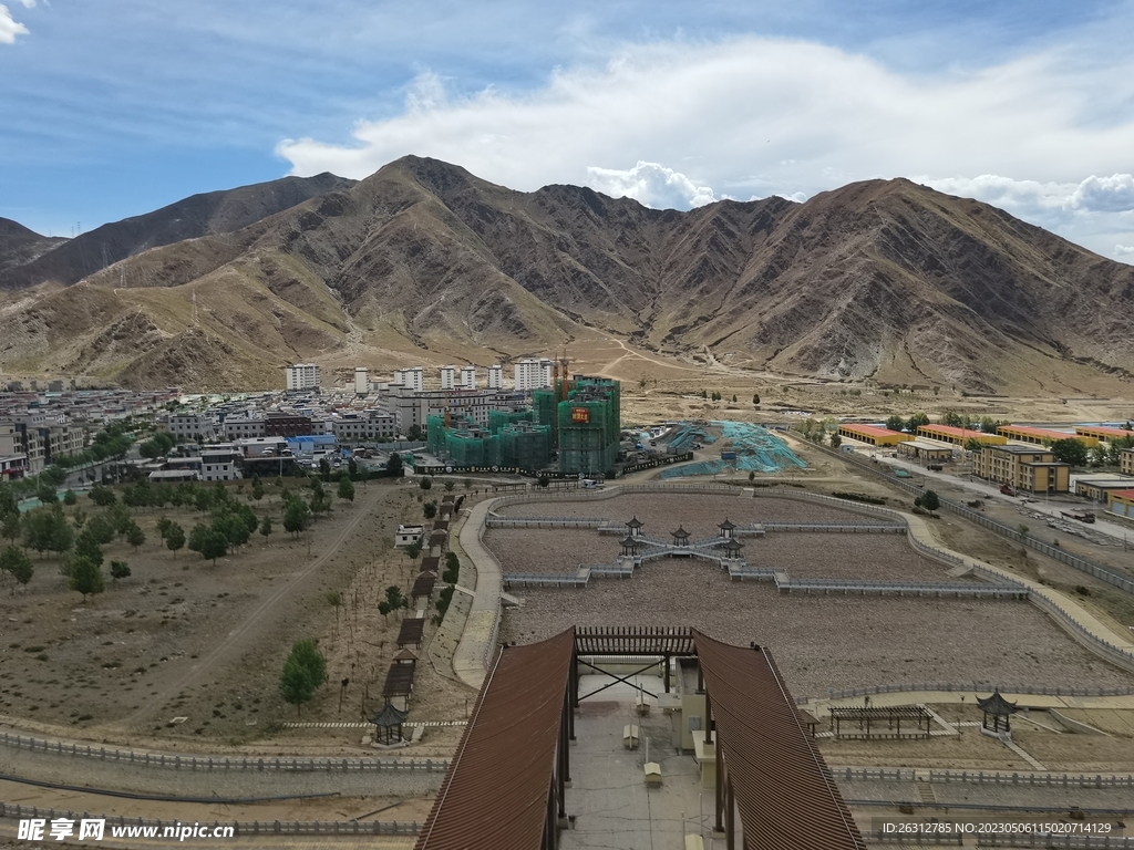 拉萨慈觉林云天湖风景