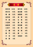 菜谱菜单