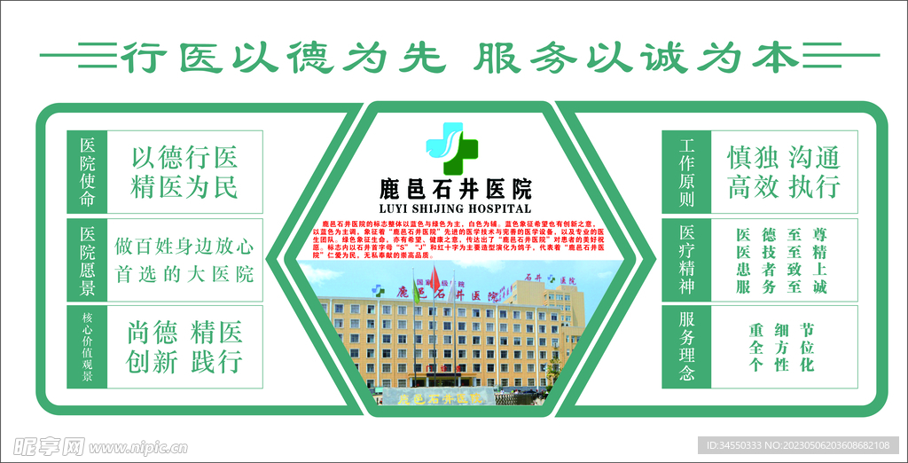医院简介宣传板面 