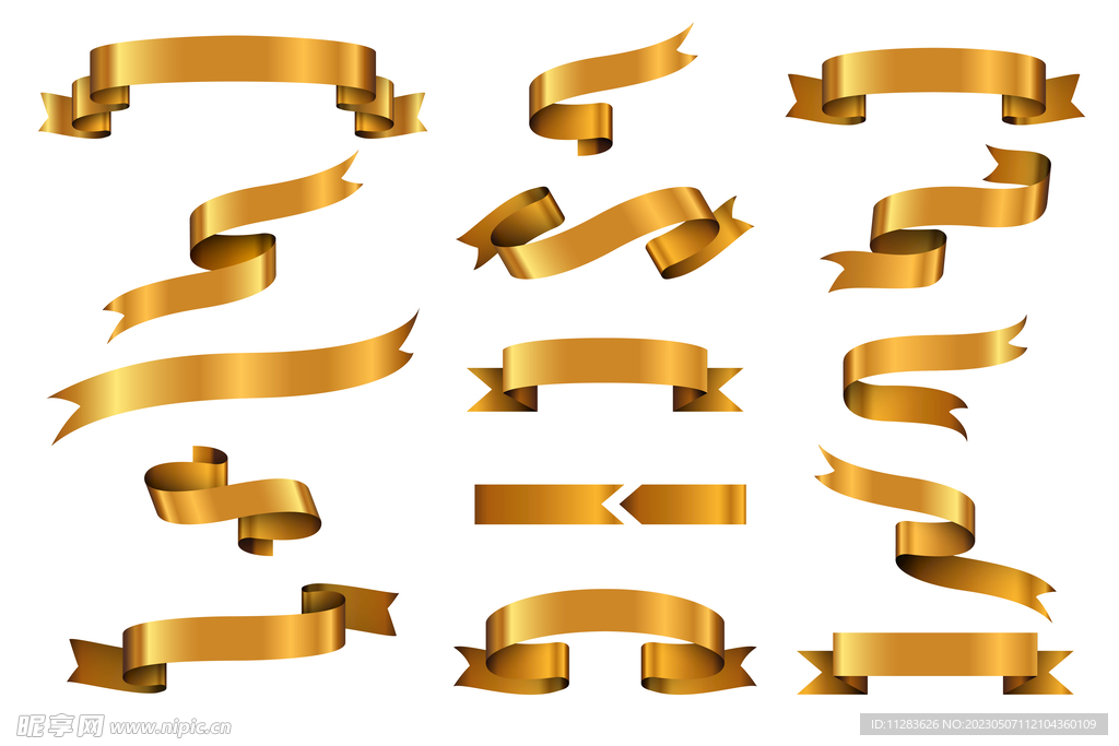 金色丝带