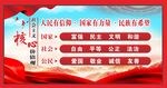 核心价值观展板党建背景