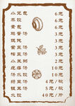价目表