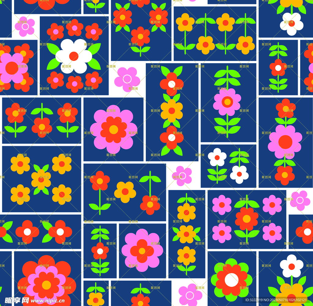 几何花朵