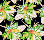 热带花 色块花