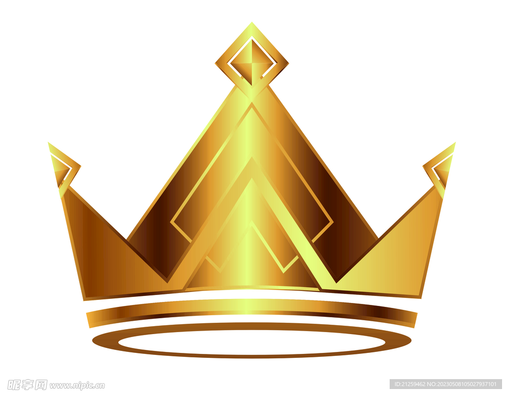 金色渐变皇冠电商元素王冠