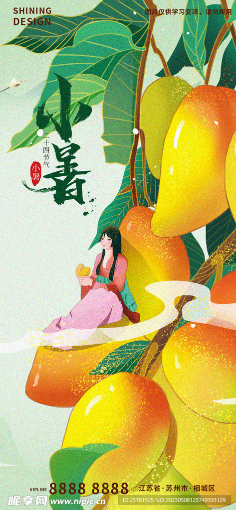 小暑创意海报