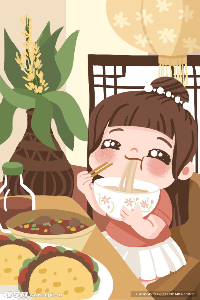 美食用餐插图