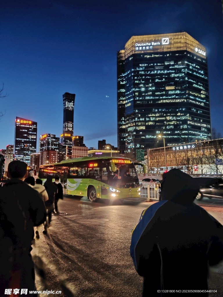 北京夜景 中国尊