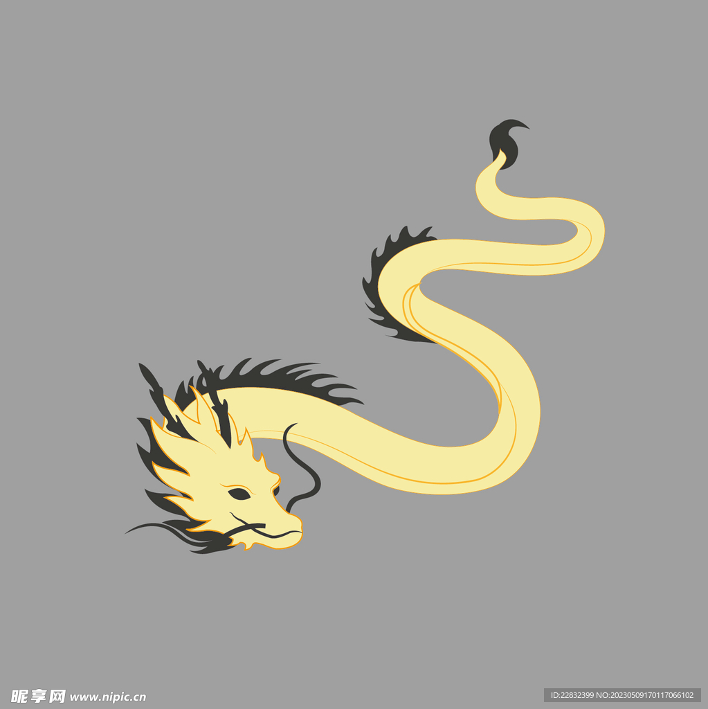 手绘矢量龙