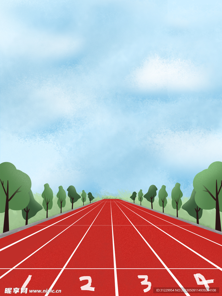  跑道背景